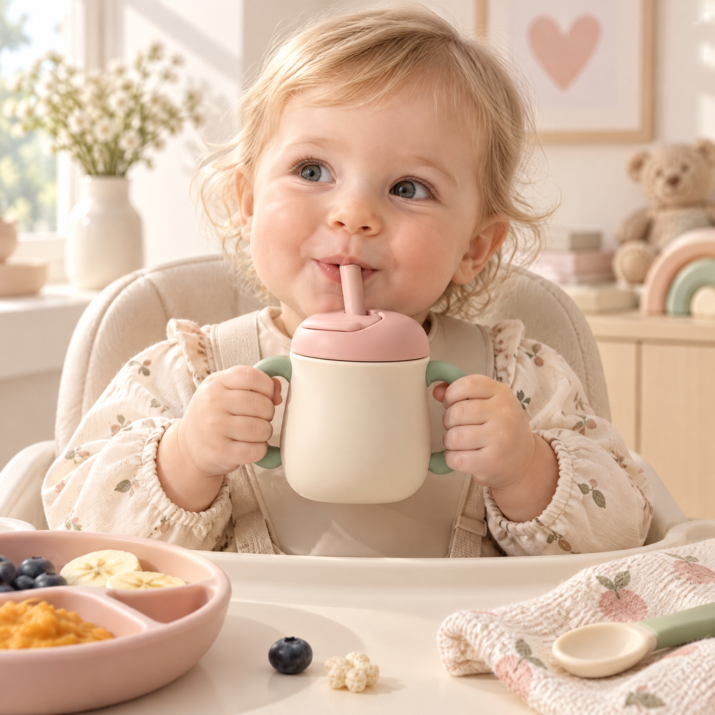 Arvenmont™ Easy-Grip Toddler Straw Cup