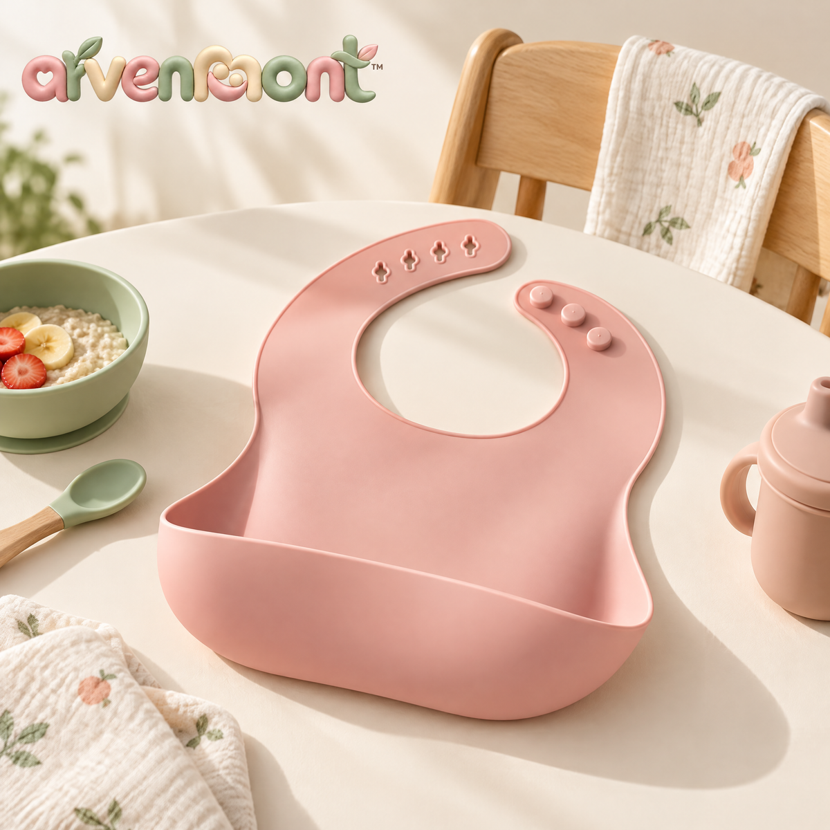 Arvenmont™ Silicone Catch-All Baby Bib
