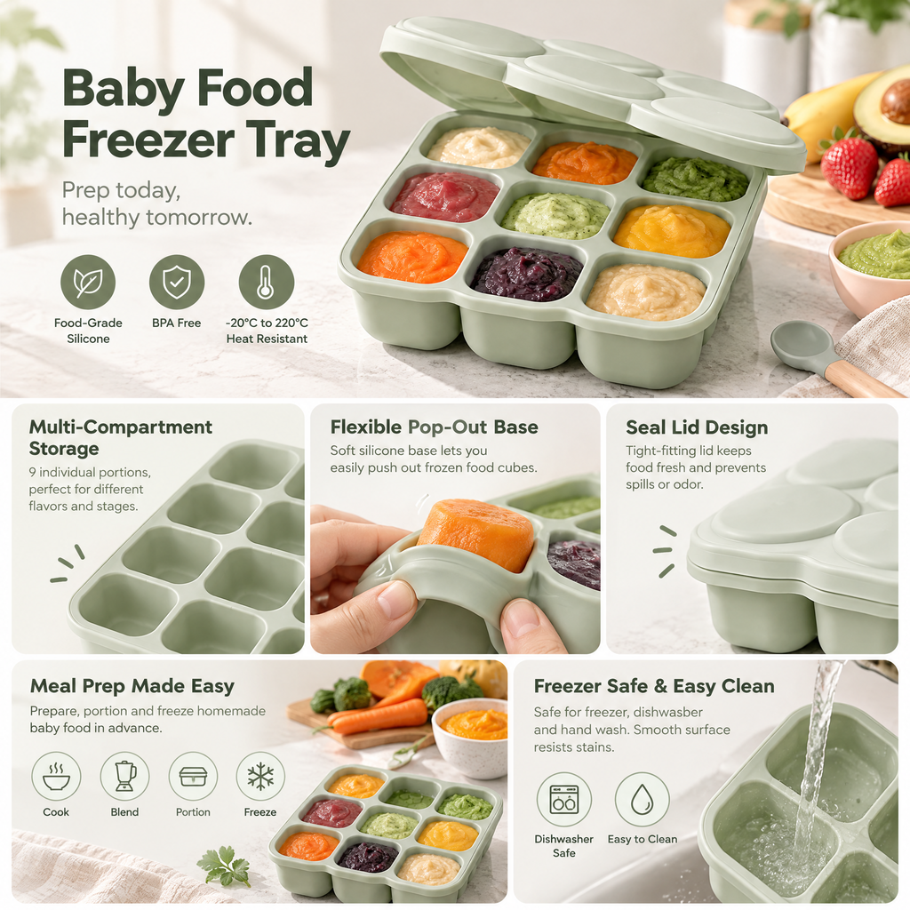 Arvenmont™ Silicone Baby Food Freezer Tray
