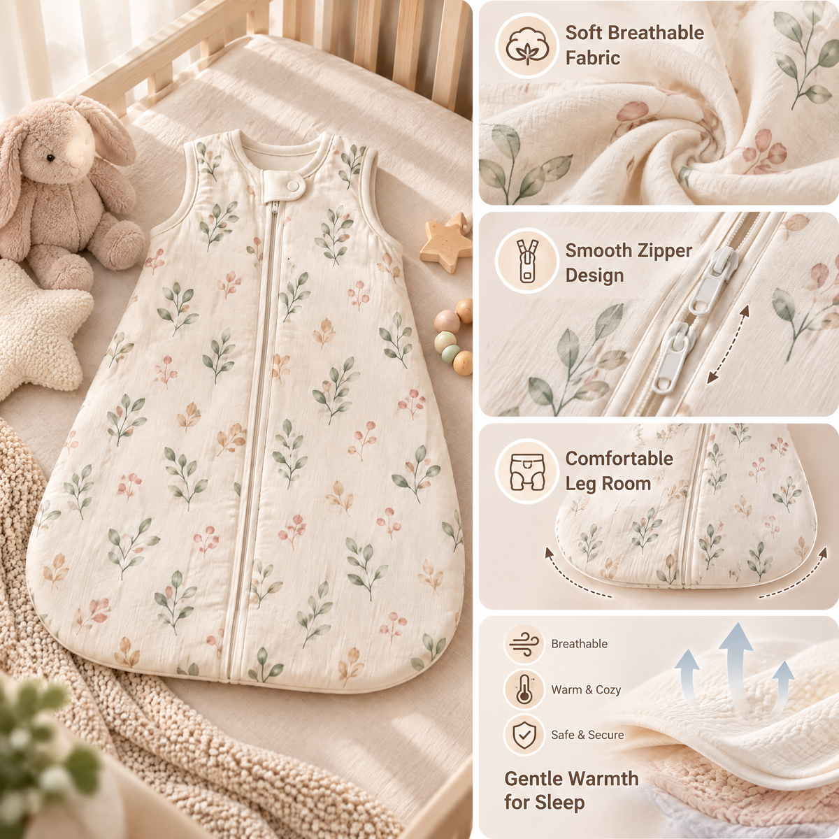 Arvenmont™ Botanical Baby Sleep Sack