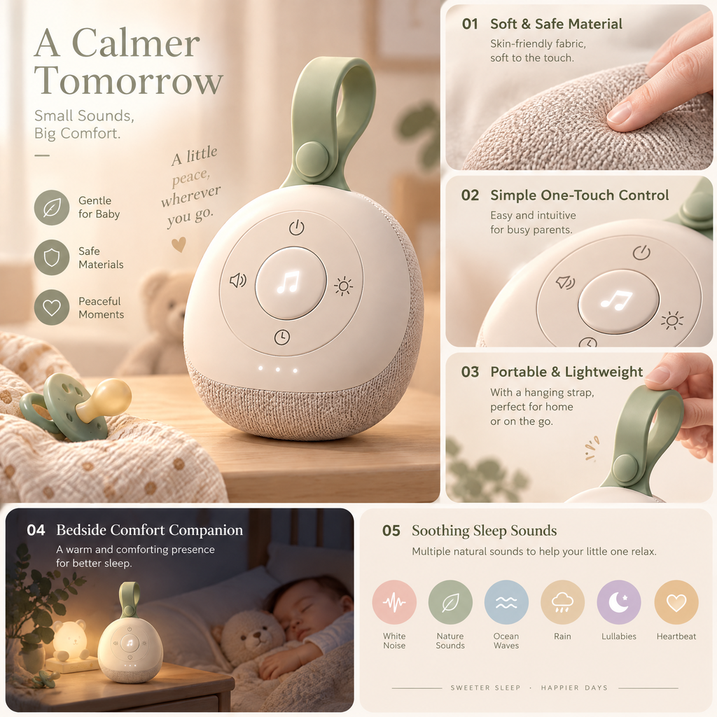 Arvenmont™ Portable Baby Sound Machine