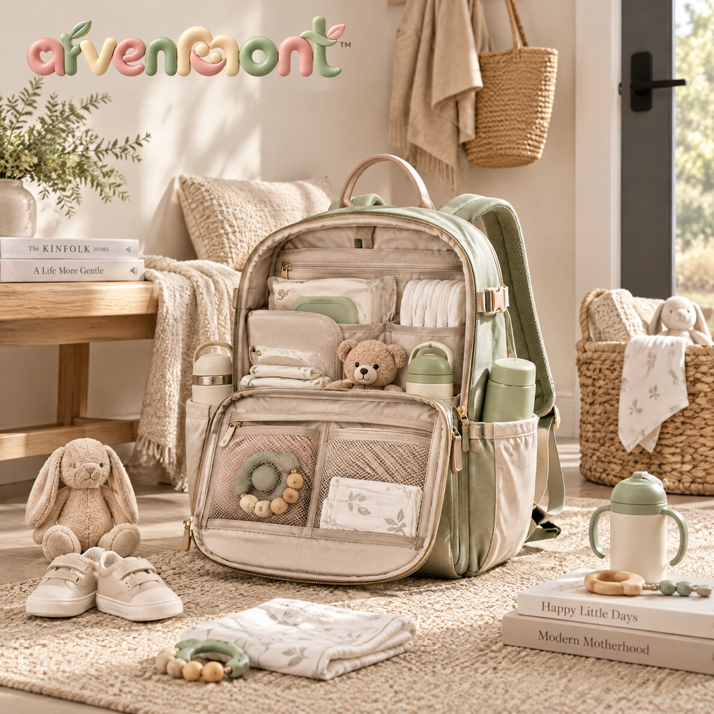Arvenmont™ Large-Capacity Diaper Backpack