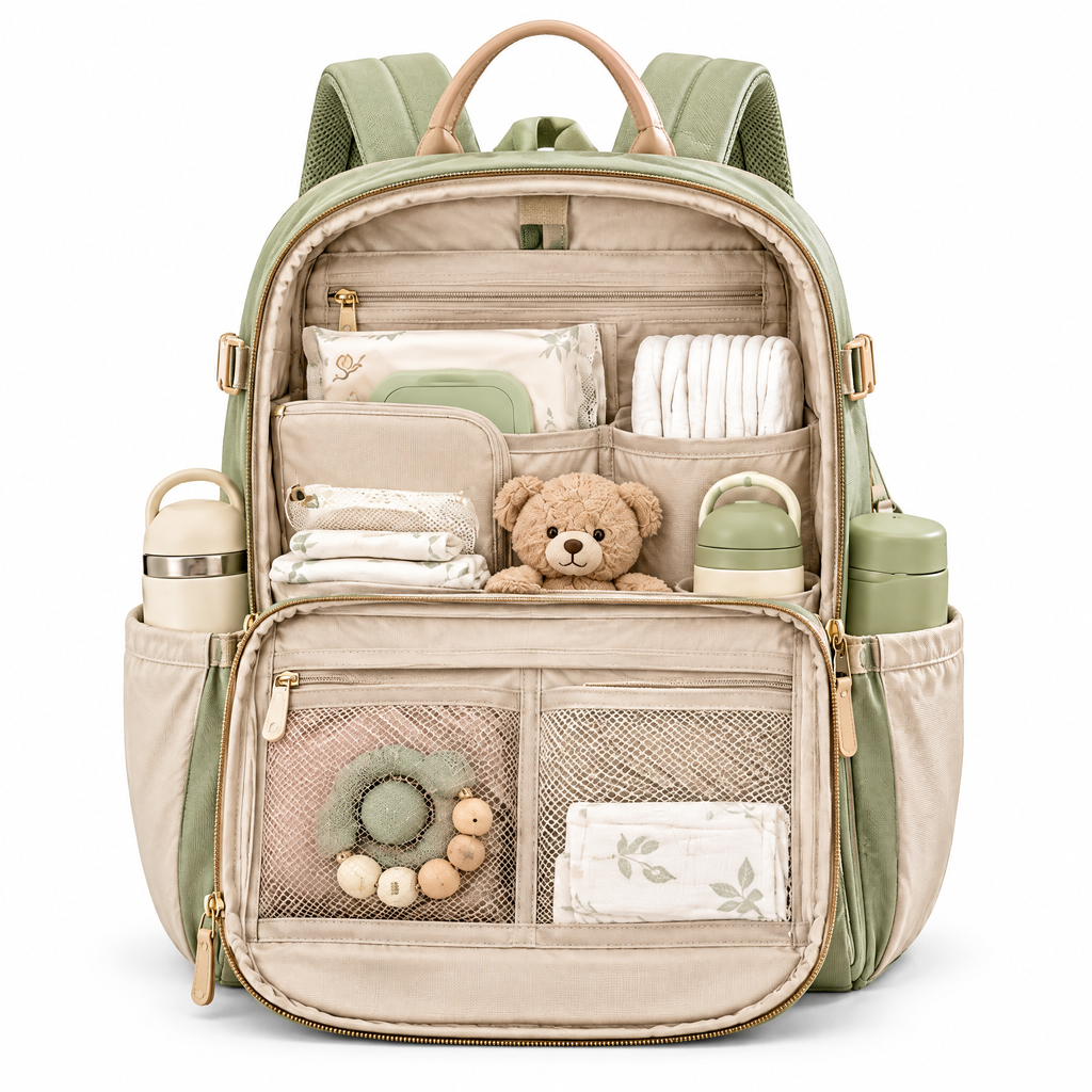 Arvenmont™ Large-Capacity Diaper Backpack
