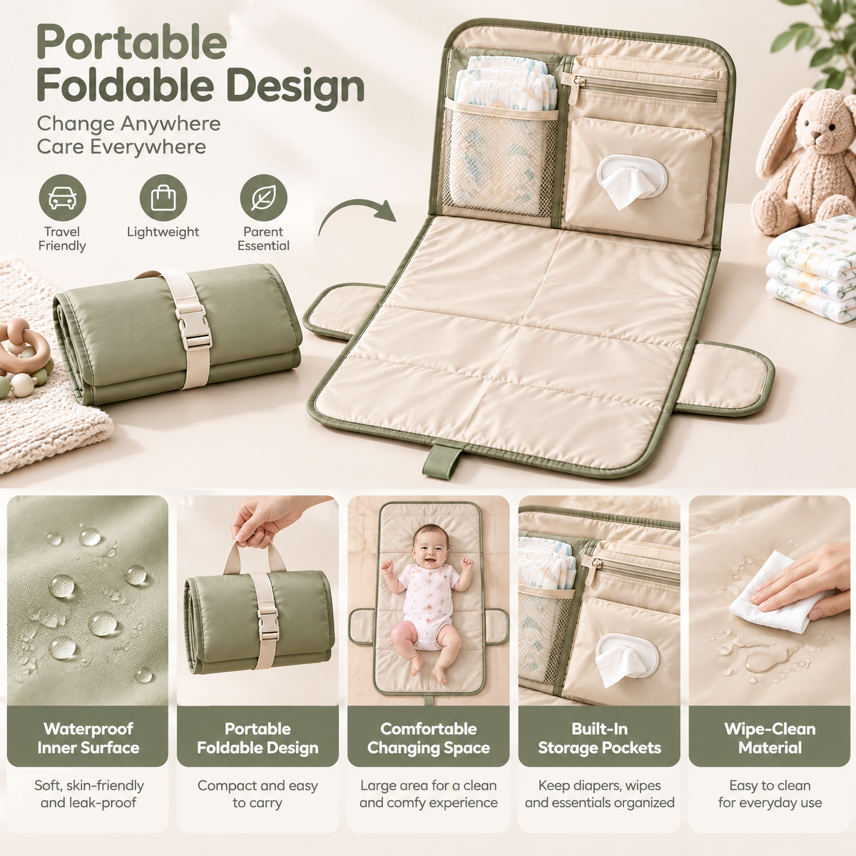Arvenmont™ Portable Baby Changing Mat