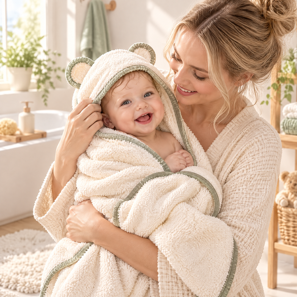 Arvenmont™ Hooded Baby Bath Towel